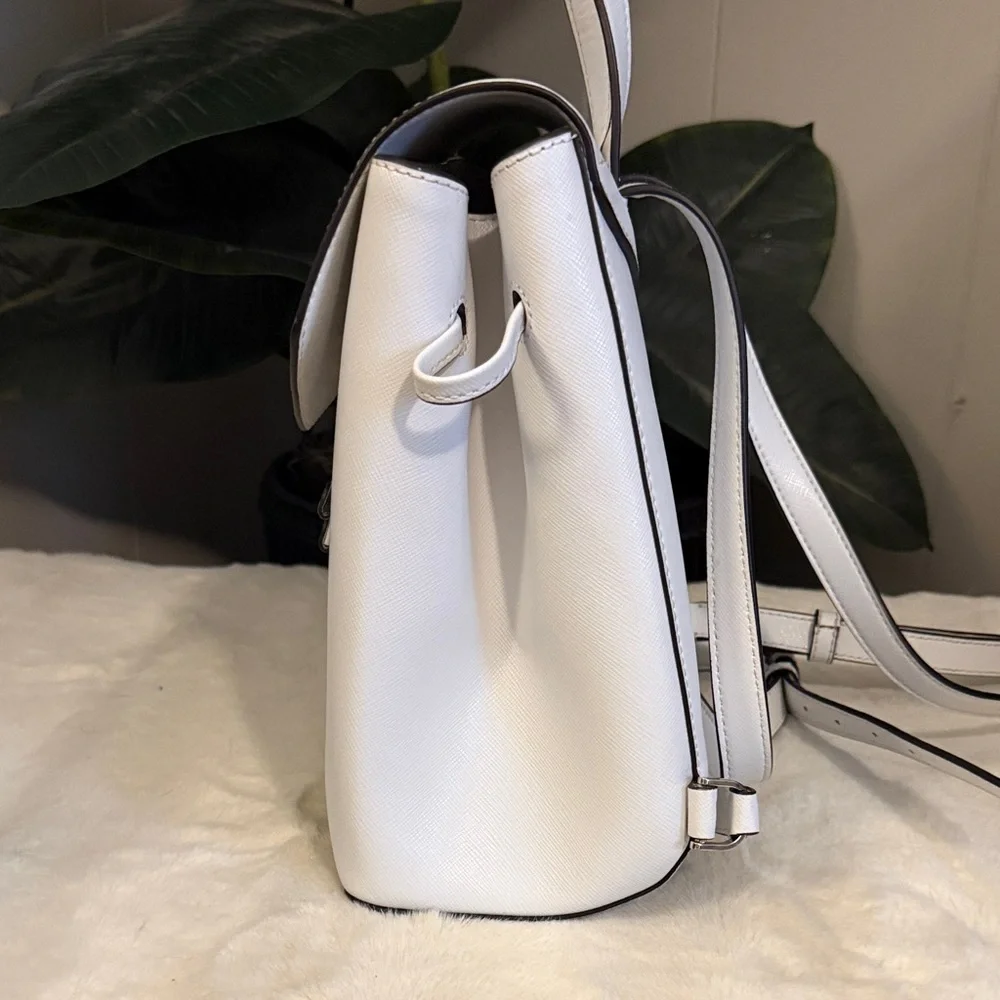 Kate Spade Elegant White Mini Backpack EUC - Picture 4 of 6